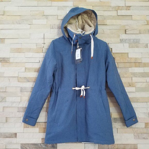 Burton Womens XS Blue Winter Sherpa Jacket NEW Coat