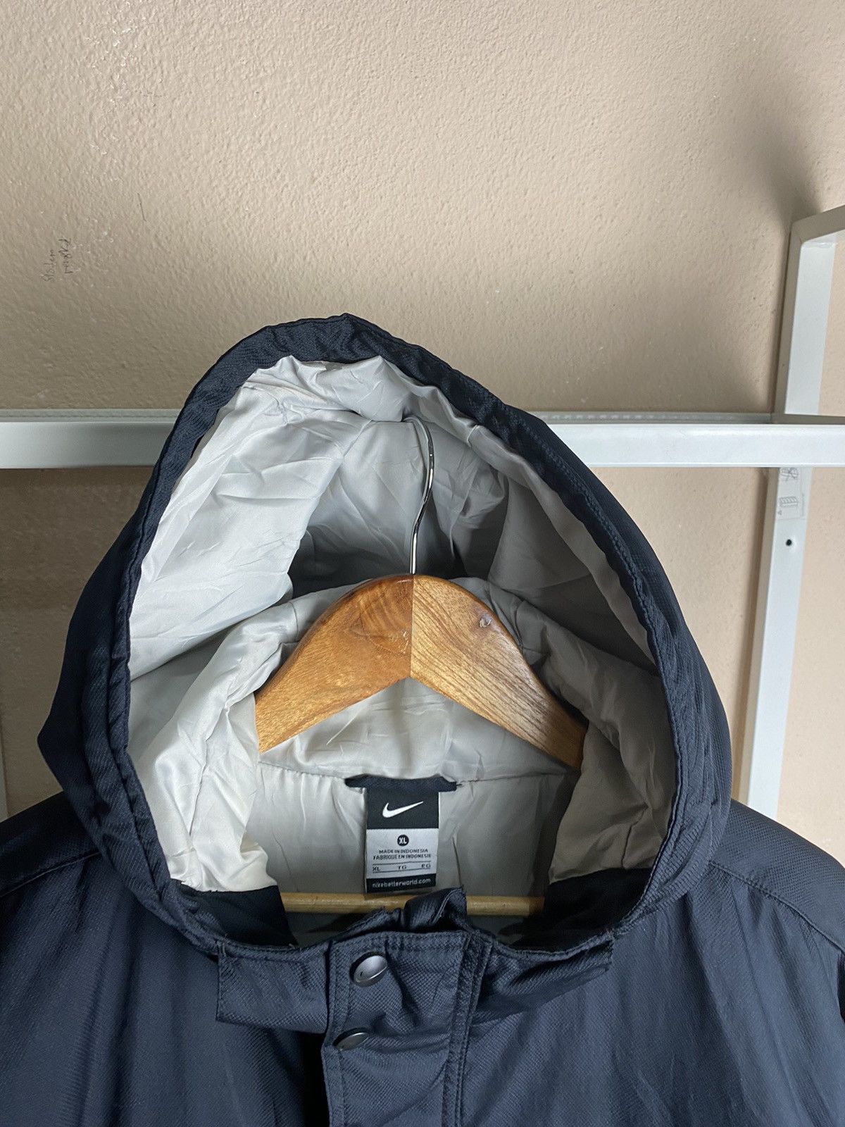 Japanese Brand Nike Black Light Puffer Long Jacket Size US XL / EU 56 / 4 - 14 Thumbnail