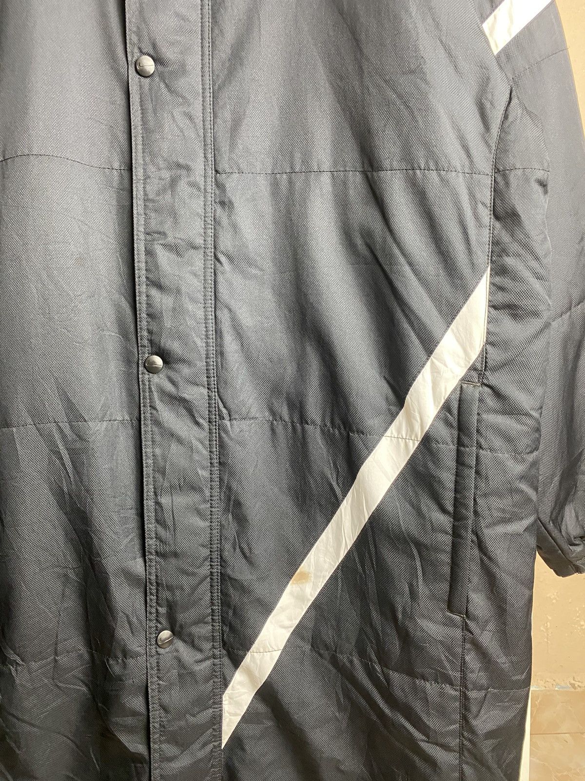 Japanese Brand Nike Black Light Puffer Long Jacket Size US XL / EU 56 / 4 - 10 Thumbnail