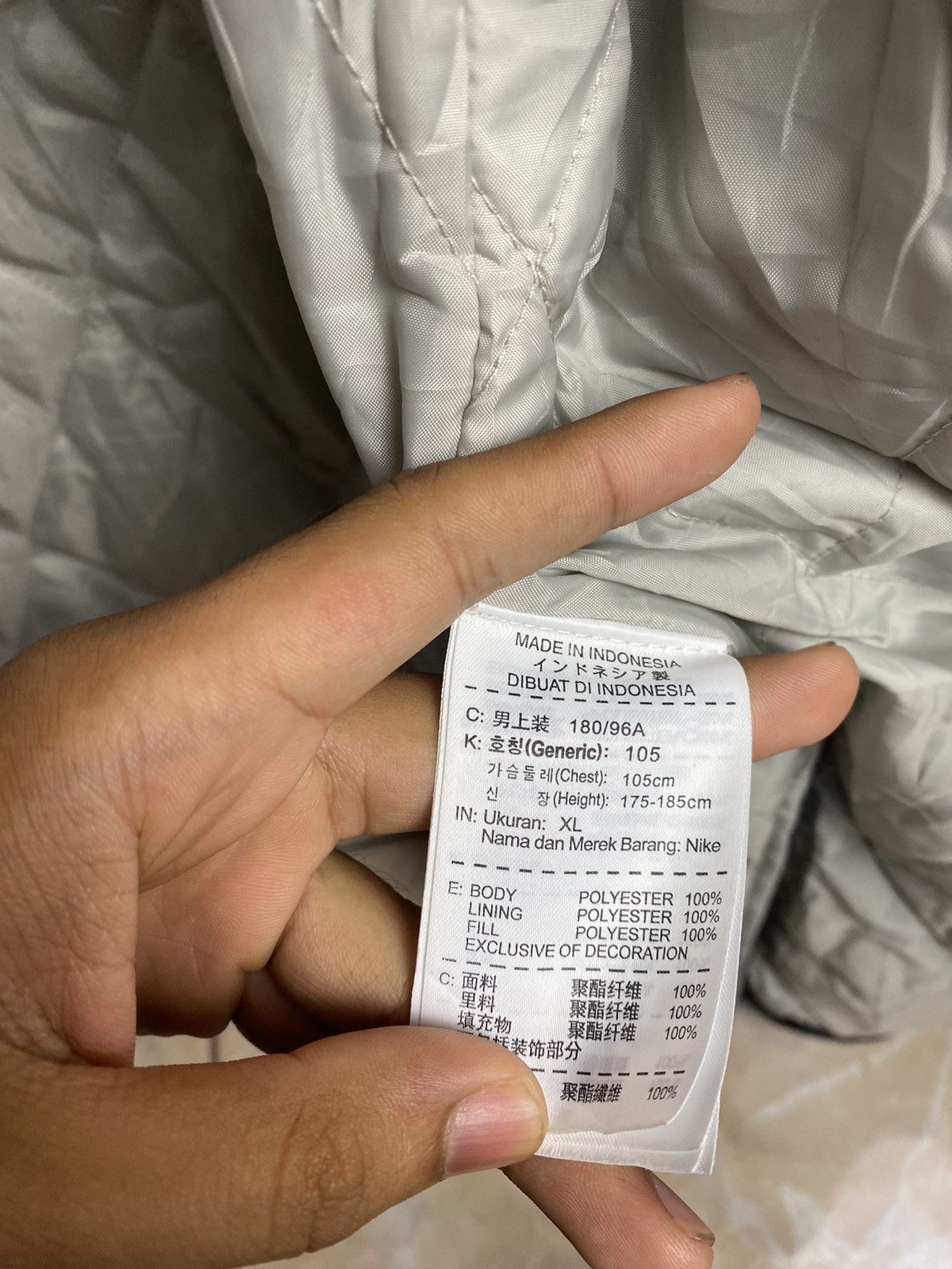 Japanese Brand Nike Black Light Puffer Long Jacket Size US XL / EU 56 / 4 - 23 Thumbnail