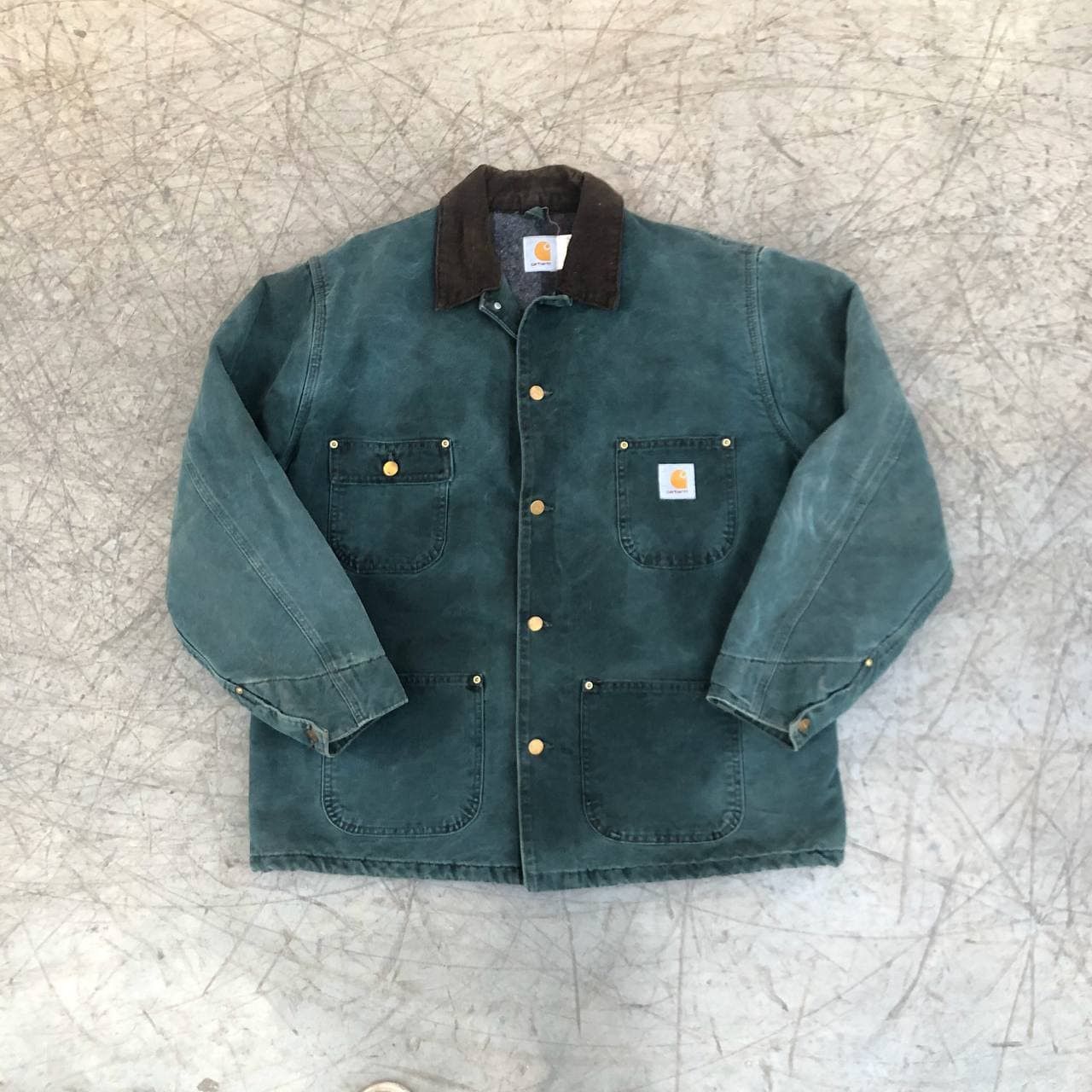 Carhartt work jacket green