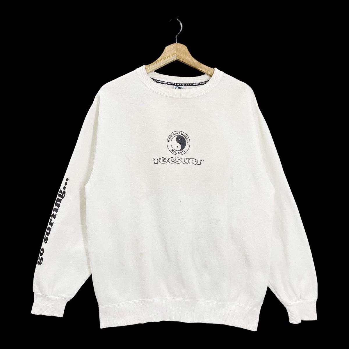 Japanese Brand 90s Vintage TnC Hawaii Surf Big Logo Crewneck Sweatshirt Size US M / EU 48-50 / 2 - 5 Thumbnail