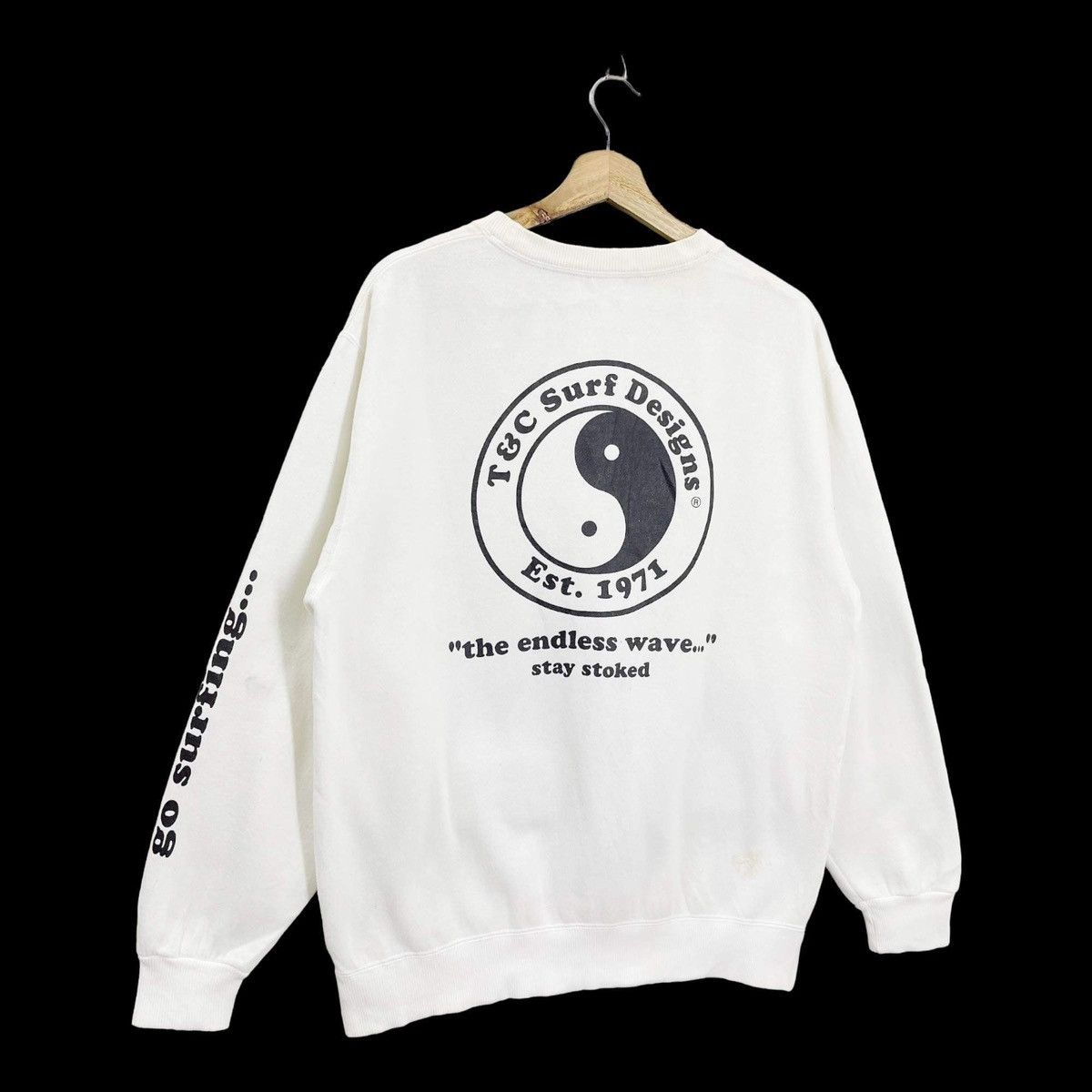 Japanese Brand 90s Vintage TnC Hawaii Surf Big Logo Crewneck Sweatshirt Size US M / EU 48-50 / 2 - 2 Thumbnail