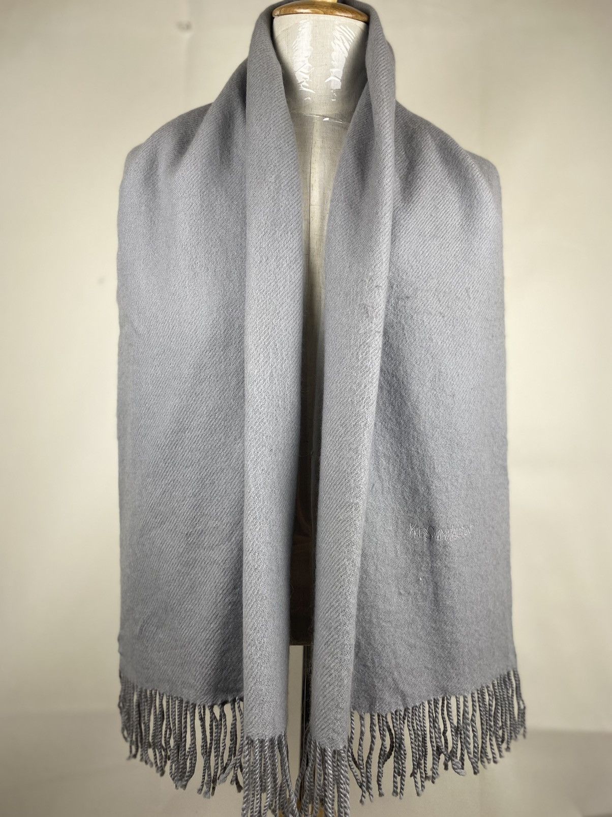 Yves Saint Laurent Vintage Yves Saint Laurent Scarf Muffler Wool Size ONE SIZE - 1 Thumbnail
