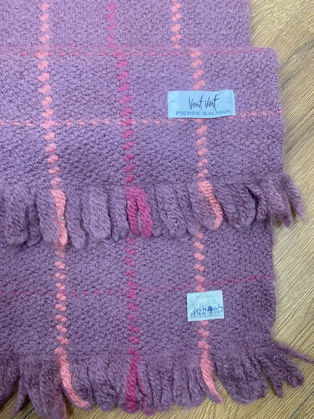Pierre Balmain Vintage Pierre Balmain Scarf Muffler Wool Size ONE SIZE - 5 Thumbnail
