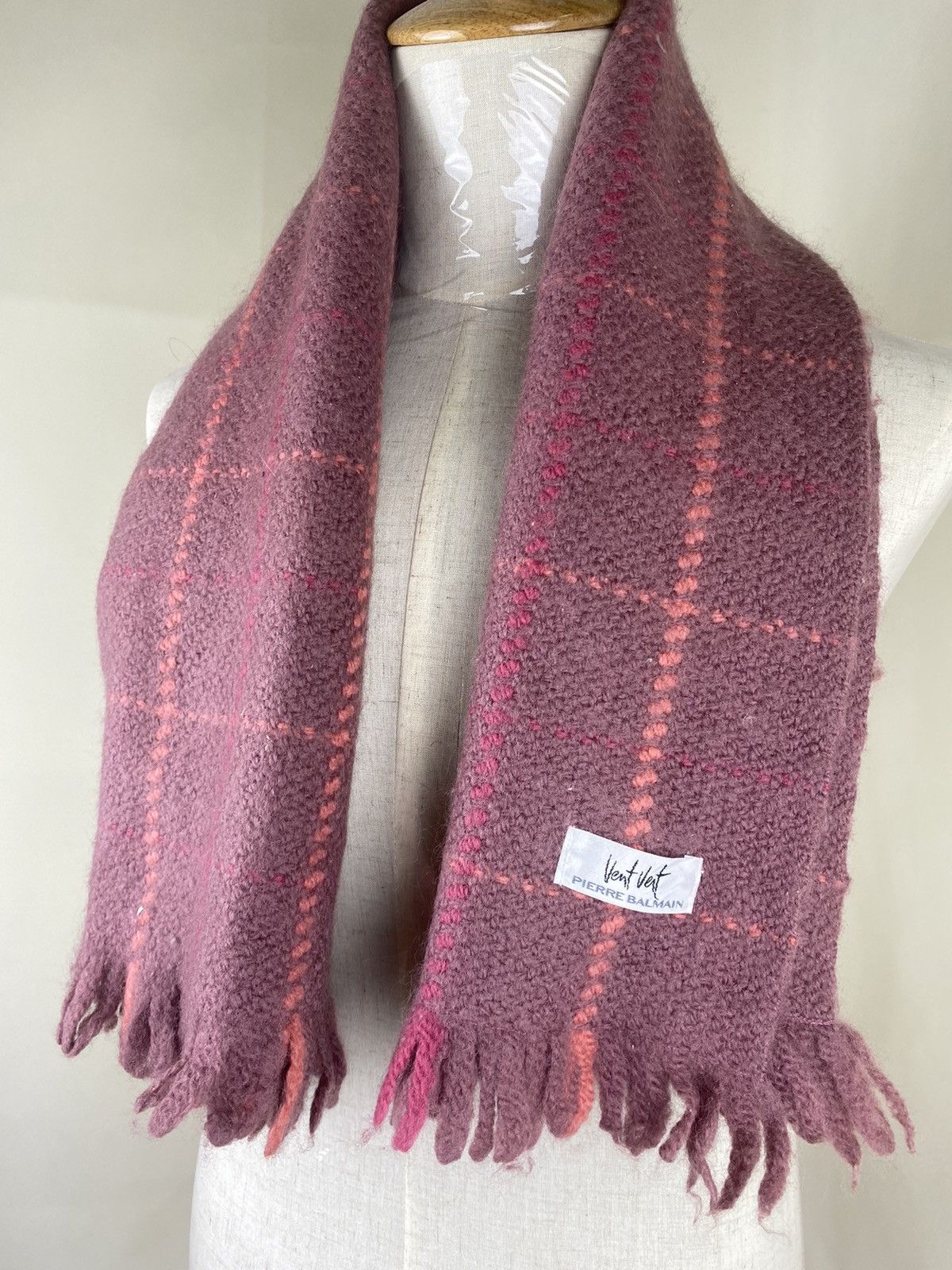 Pierre Balmain Vintage Pierre Balmain Scarf Muffler Wool Size ONE SIZE - 2 Thumbnail