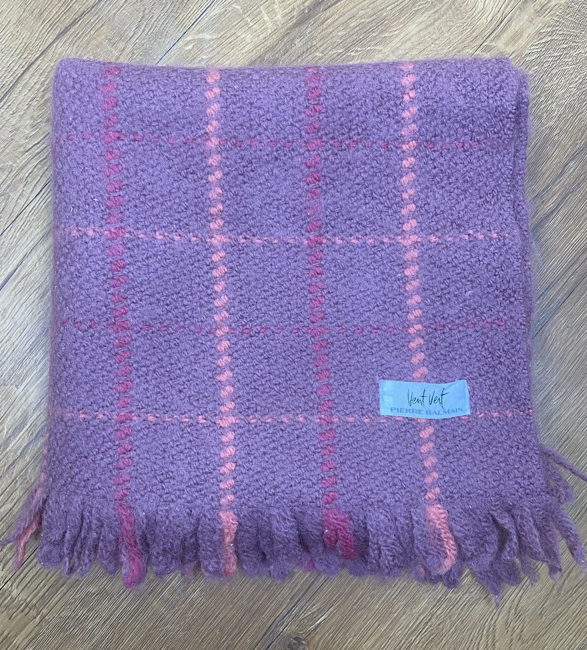 Pierre Balmain Vintage Pierre Balmain Scarf Muffler Wool Size ONE SIZE - 4 Thumbnail
