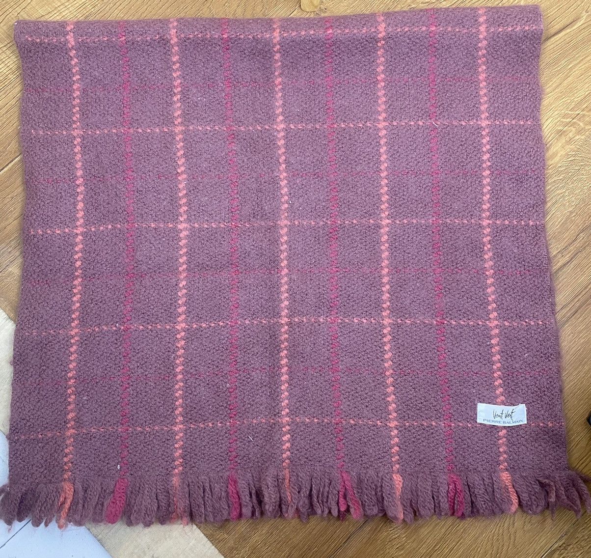 Pierre Balmain Vintage Pierre Balmain Scarf Muffler Wool Size ONE SIZE - 3 Thumbnail