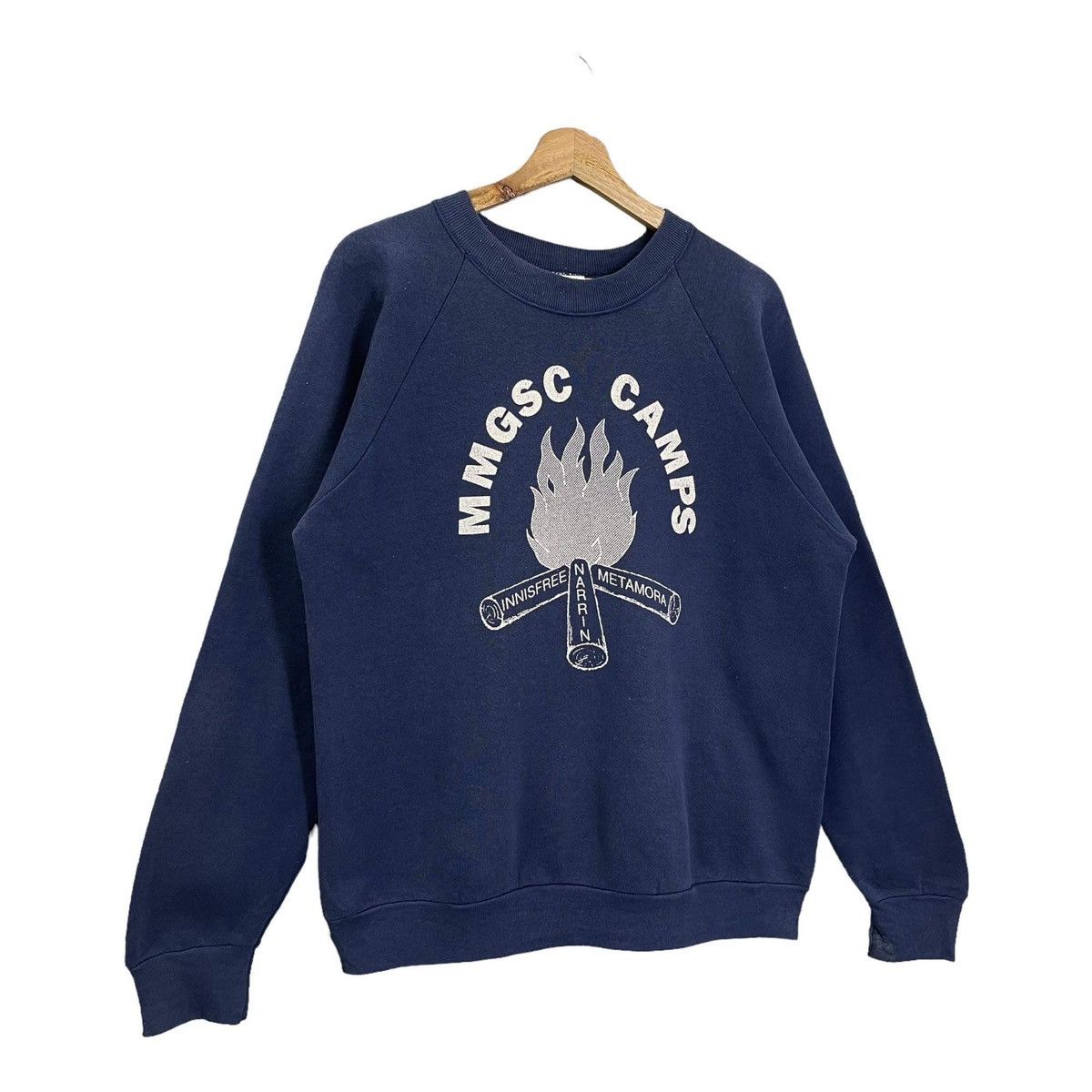 Japanese Brand Vintage 90s Michigan Metro Girl Scouts Big Logo Sweatshirt Size US L / EU 52-54 / 3 - 2 Thumbnail