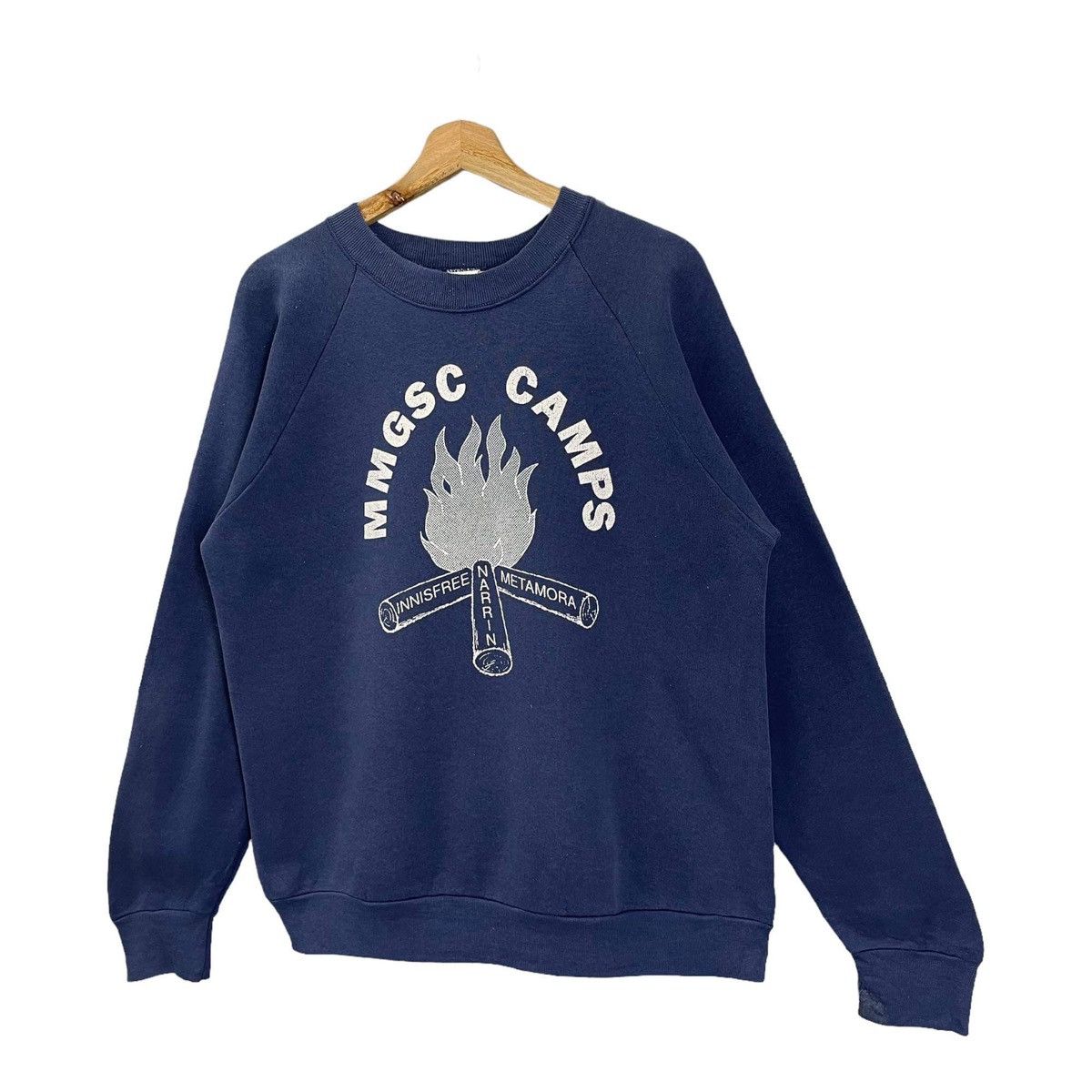 Japanese Brand Vintage 90s Michigan Metro Girl Scouts Big Logo Sweatshirt Size US L / EU 52-54 / 3 - 3 Thumbnail
