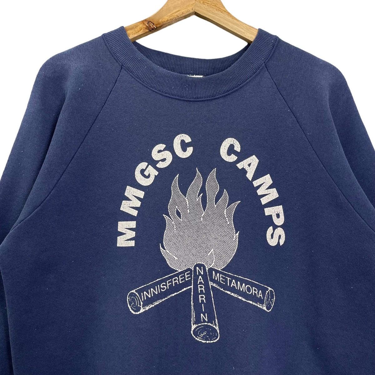 Japanese Brand Vintage 90s Michigan Metro Girl Scouts Big Logo Sweatshirt Size US L / EU 52-54 / 3 - 4 Thumbnail