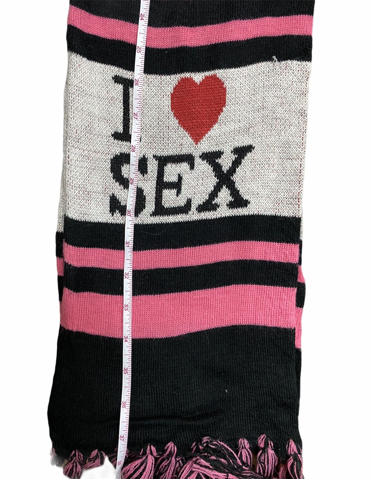 Other Japanese Streetwear I ❤️ Sex Muffler Scarf Muffler Wool Size ONE SIZE - 5 Thumbnail