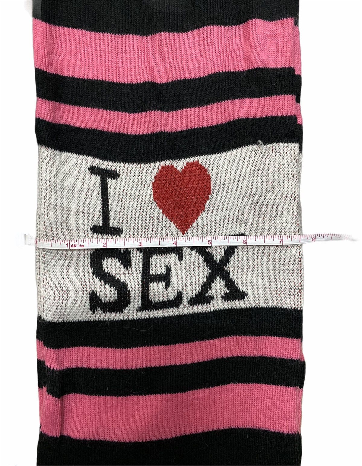 Other Japanese Streetwear I ❤️ Sex Muffler Scarf Muffler Wool Size ONE SIZE - 4 Thumbnail