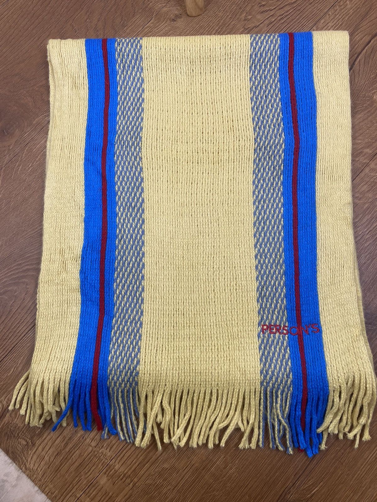 PERSON'S Person's Stripe Winter Scarf Muffler Size ONE SIZE - 4 Thumbnail
