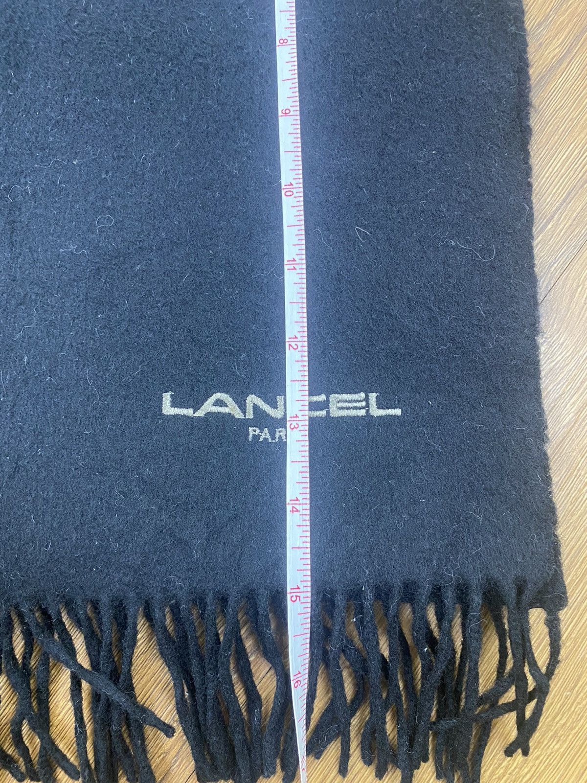 Lancel Lancel Paris Black Winter Scarf Muffler Wool Size ONE SIZE - 8 Thumbnail