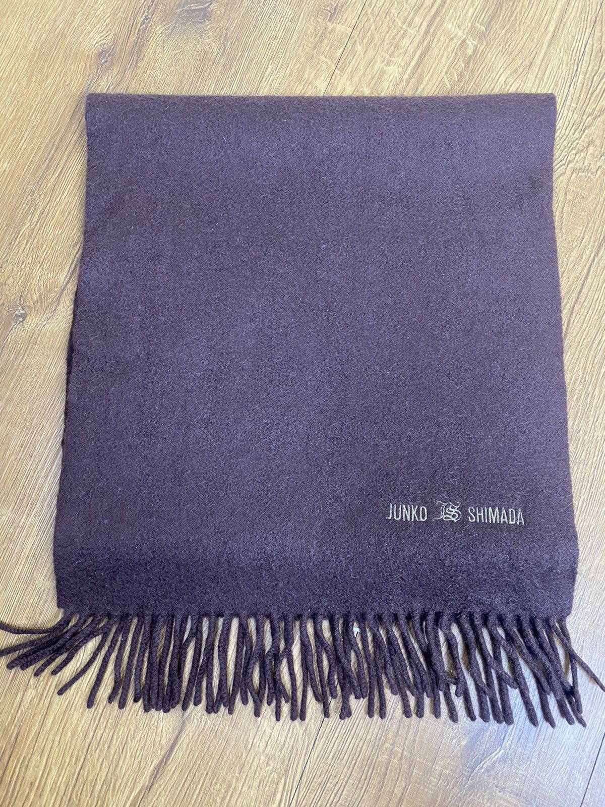 Junko Shimada Junko Shimada Brown Scarf Muffler Wool Size ONE SIZE - 4 Thumbnail