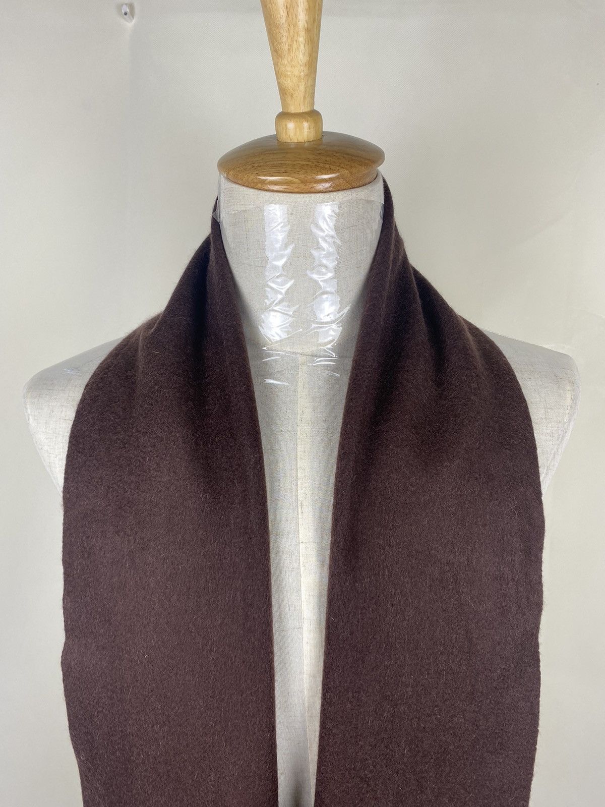 Junko Shimada Junko Shimada Brown Scarf Muffler Wool Size ONE SIZE - 3 Thumbnail