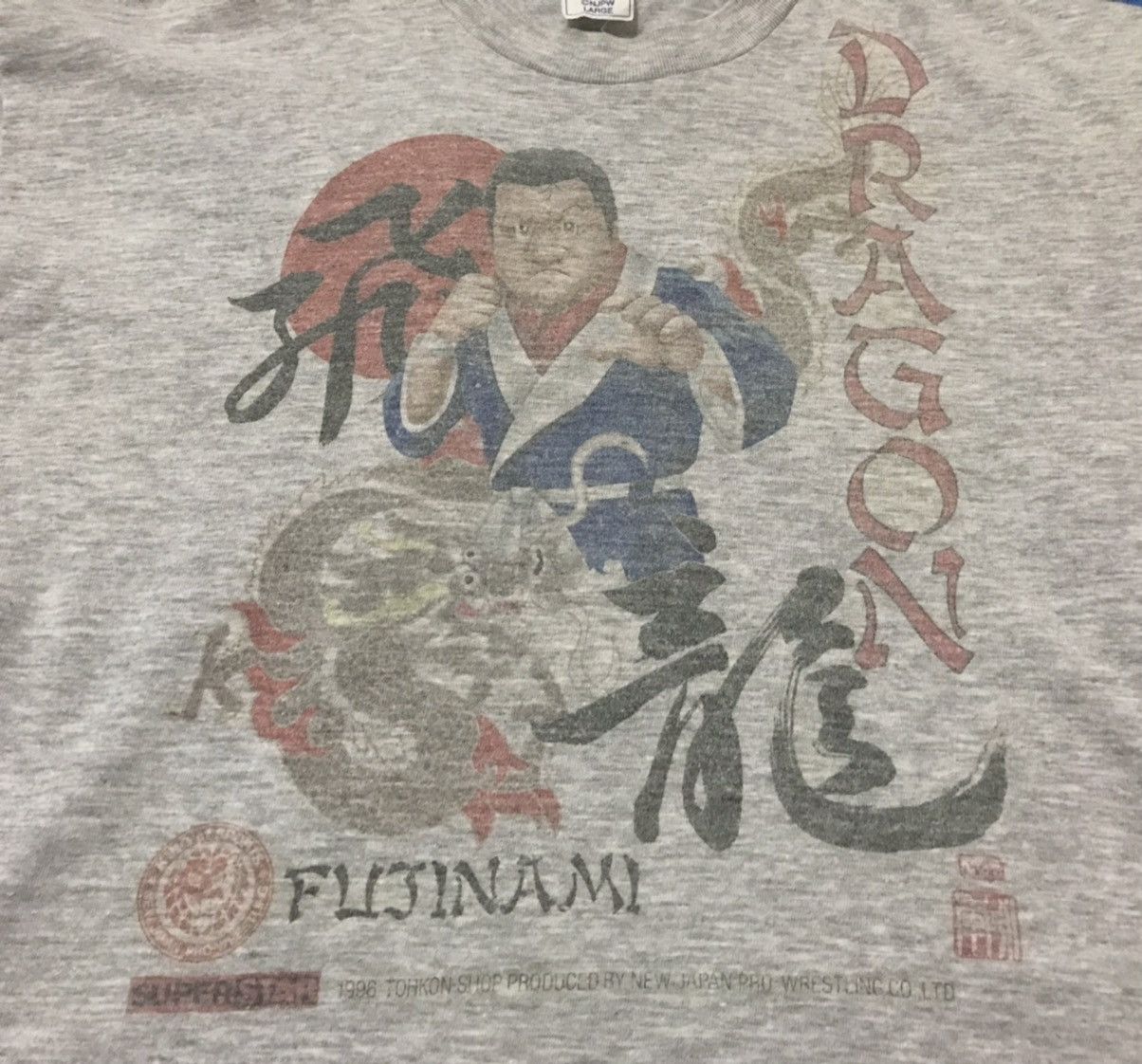 WCW/nWo Vintage 1996 Tatsumi Fujinami “The Dragon” NJPW Tshirt Size US L / EU 52-54 / 3 - 2 Thumbnail