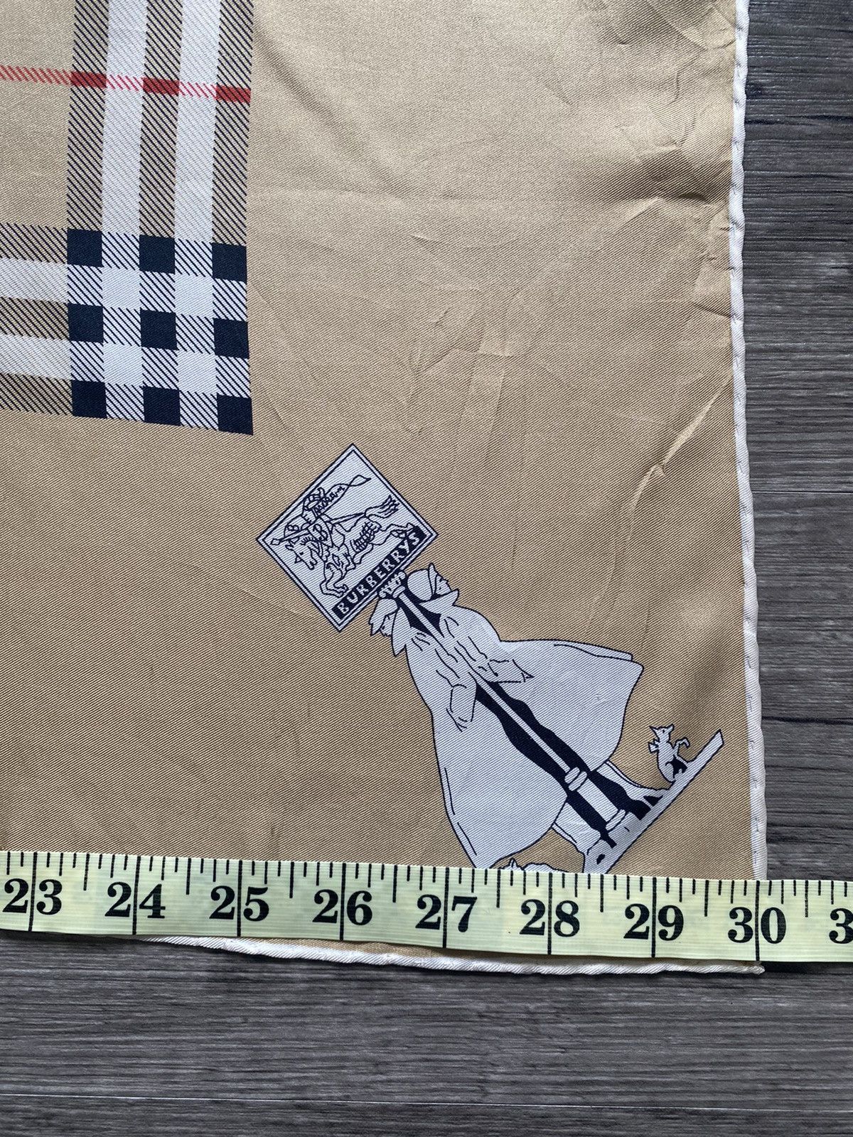 Burberry Vintage Burberry Brown Silk Scarf Nova Check Size ONE SIZE - 5 Thumbnail