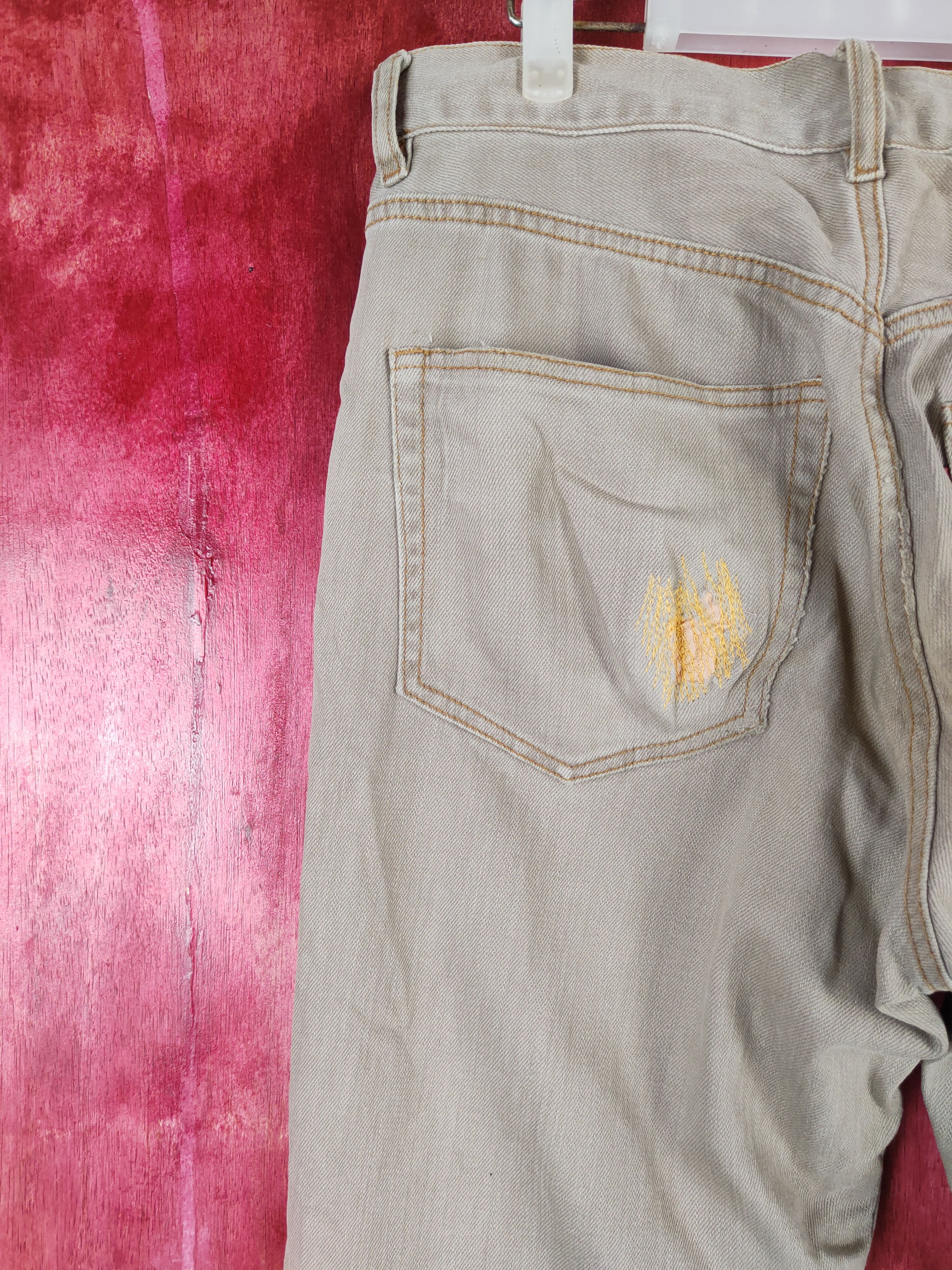 Golden Bear × Japanese Brand Golden Bear Brown vintage worn distressed pants #4679 Size US 31 - 8 Thumbnail