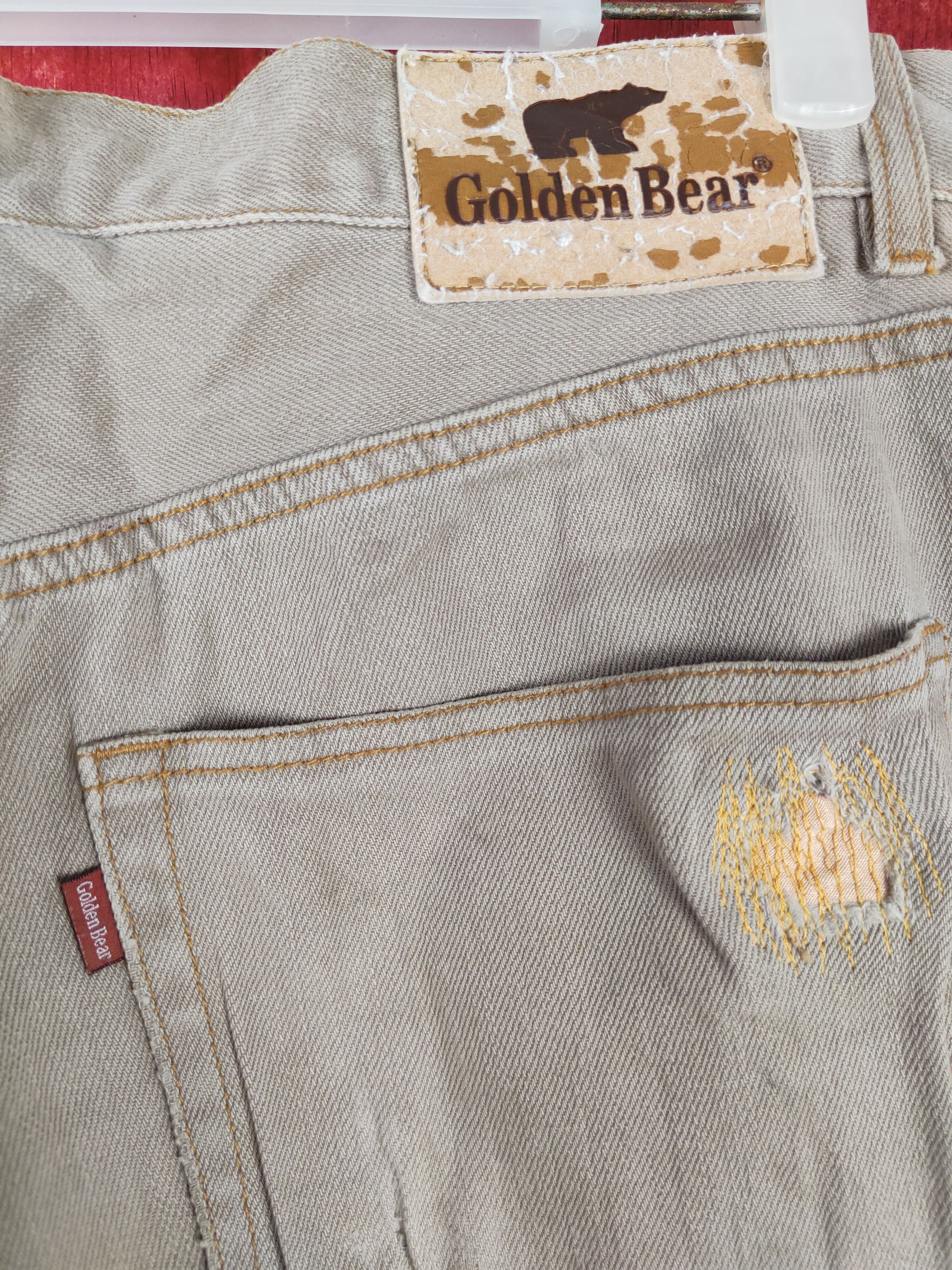 Golden Bear × Japanese Brand Golden Bear Brown vintage worn distressed pants #4679 Size US 31 - 12 Thumbnail