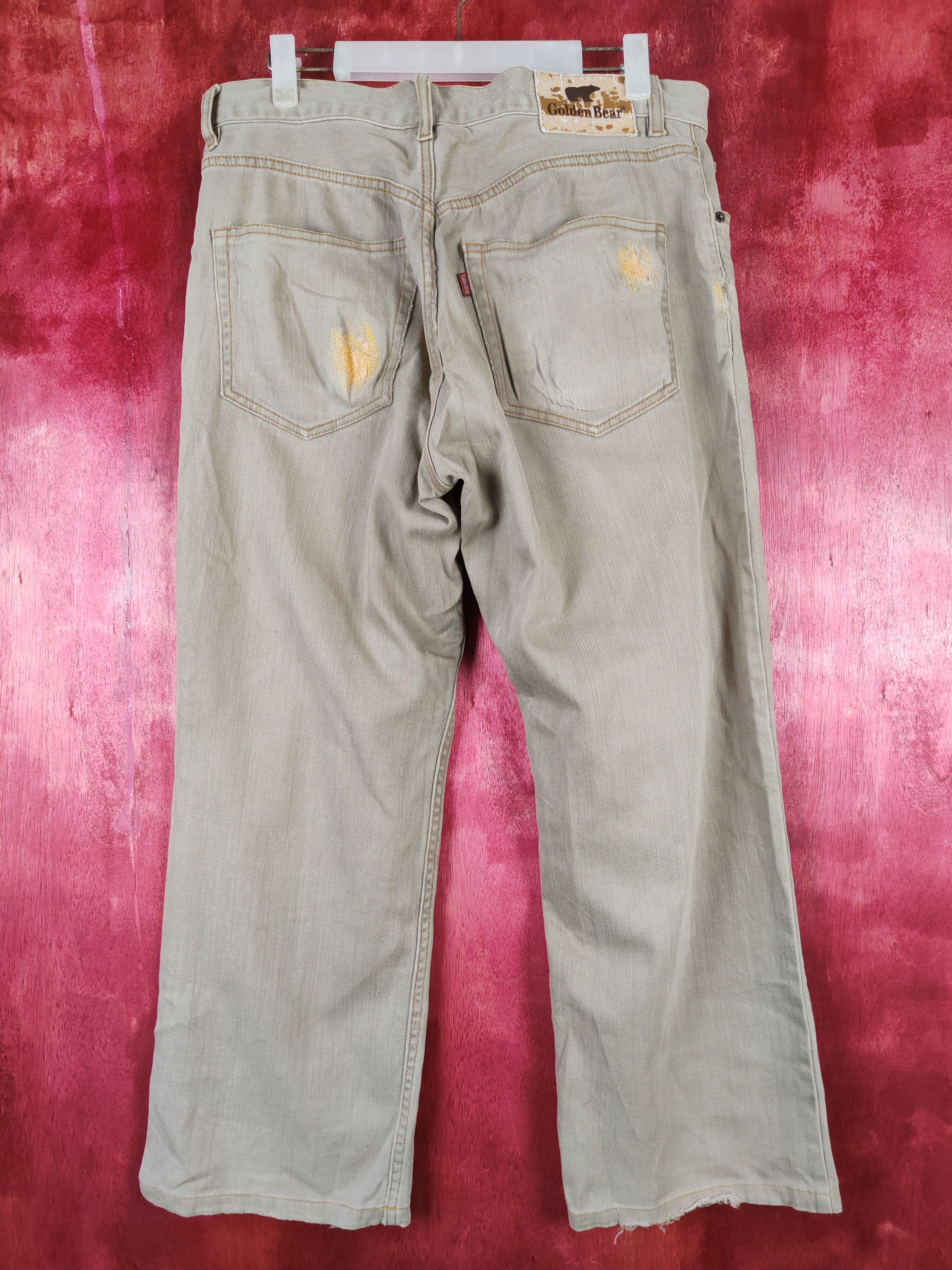 Golden Bear × Japanese Brand Golden Bear Brown vintage worn distressed pants #4679 Size US 31 - 7 Thumbnail