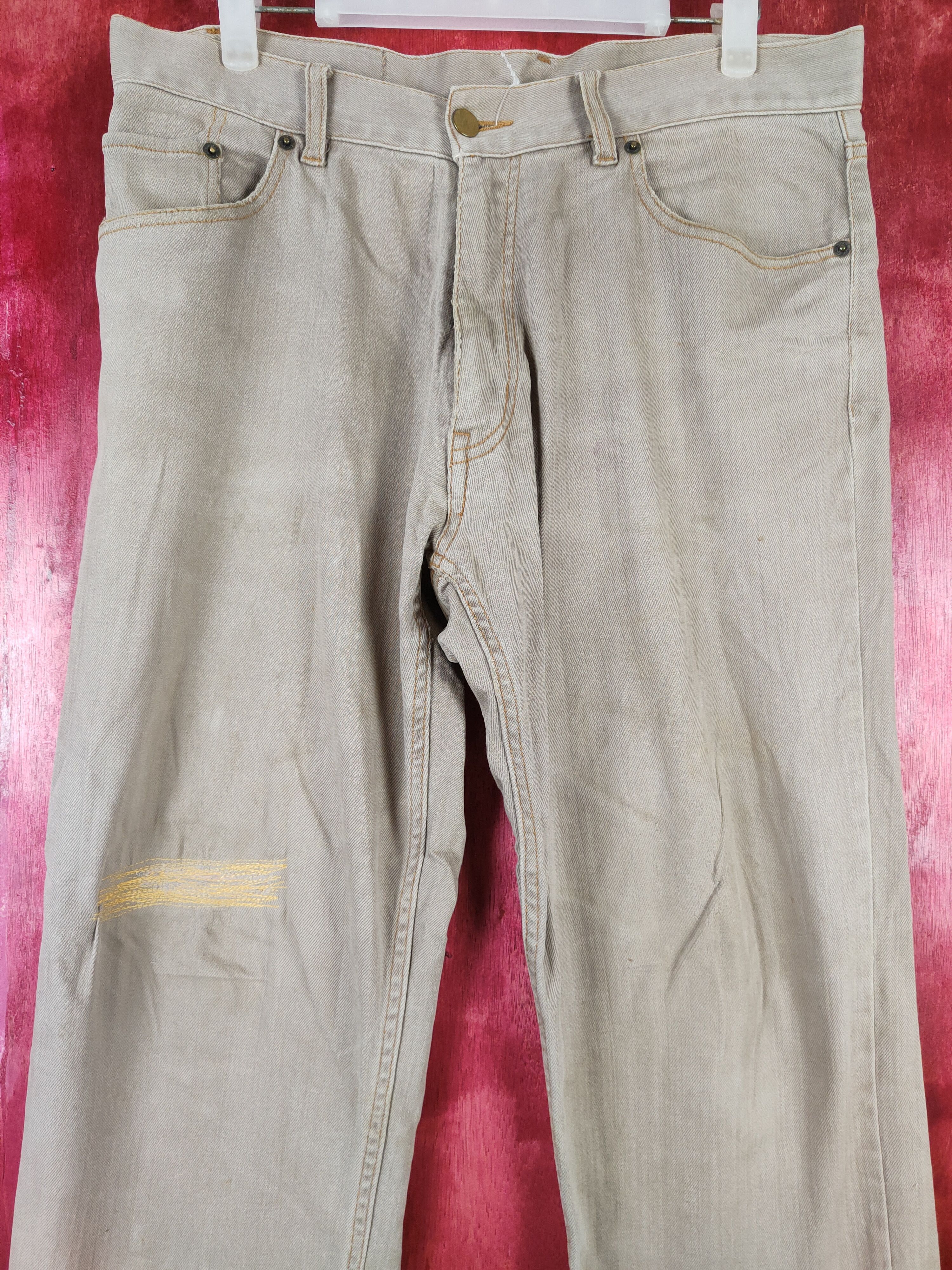 Golden Bear × Japanese Brand Golden Bear Brown vintage worn distressed pants #4679 Size US 31 - 2 Thumbnail