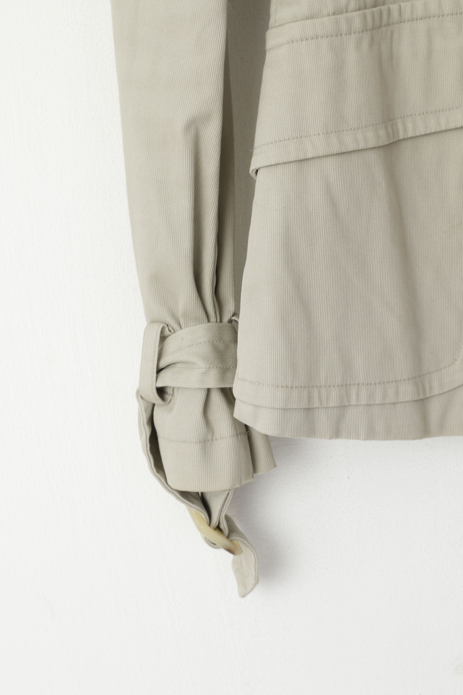 United Colors Of Benetton United Colors Of Benetton Women 38 XS Jacket Beige 0479 Size XS / US 0-2 / IT 36-38 - 6 Thumbnail