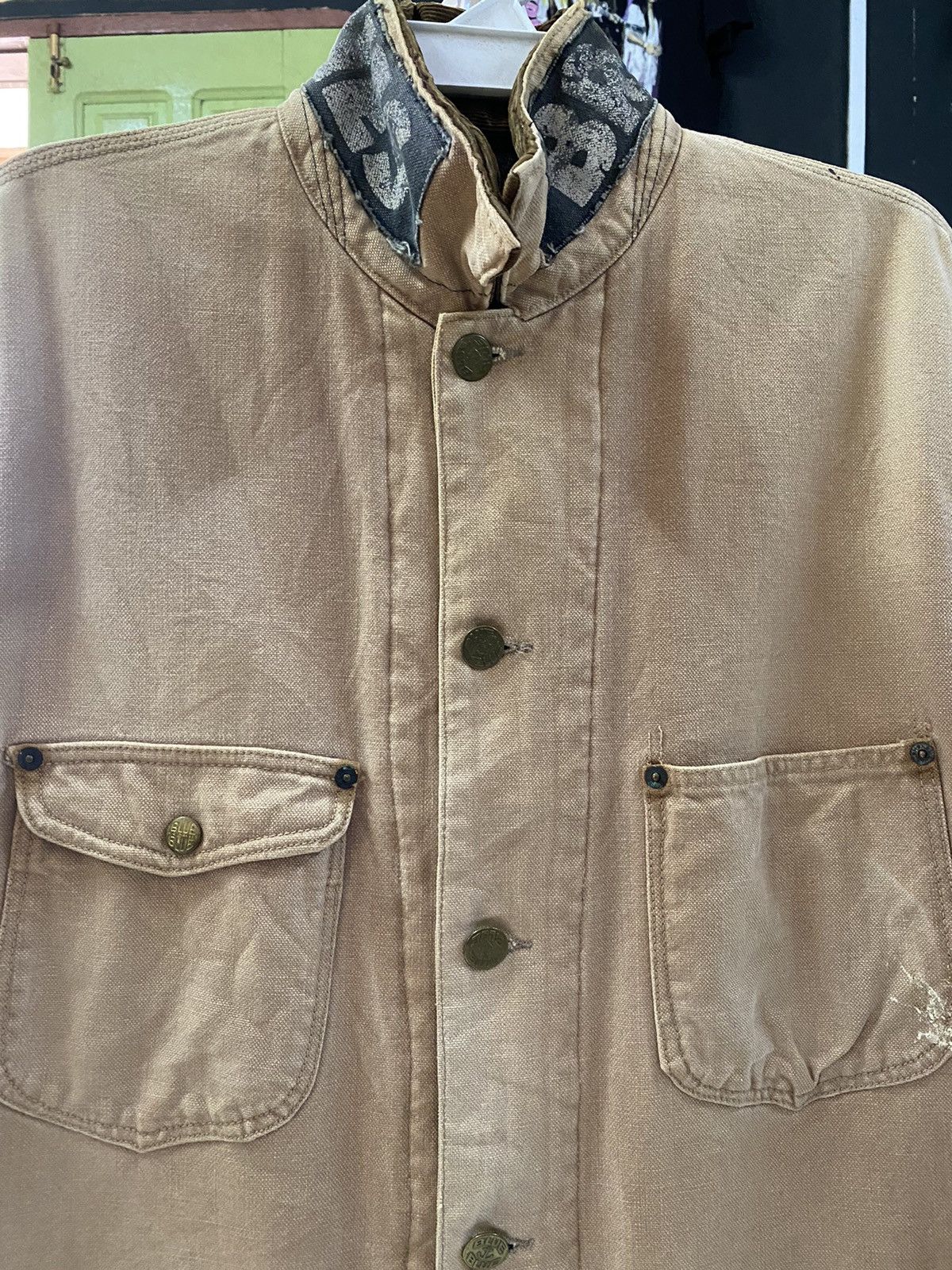 Blue Blue Japan × Japanese Brand × Vintage Vintage x BlueBlue X Workwear Jacket x Japanese Brand Size US L / EU 52-54 / 3 - 3 Thumbnail