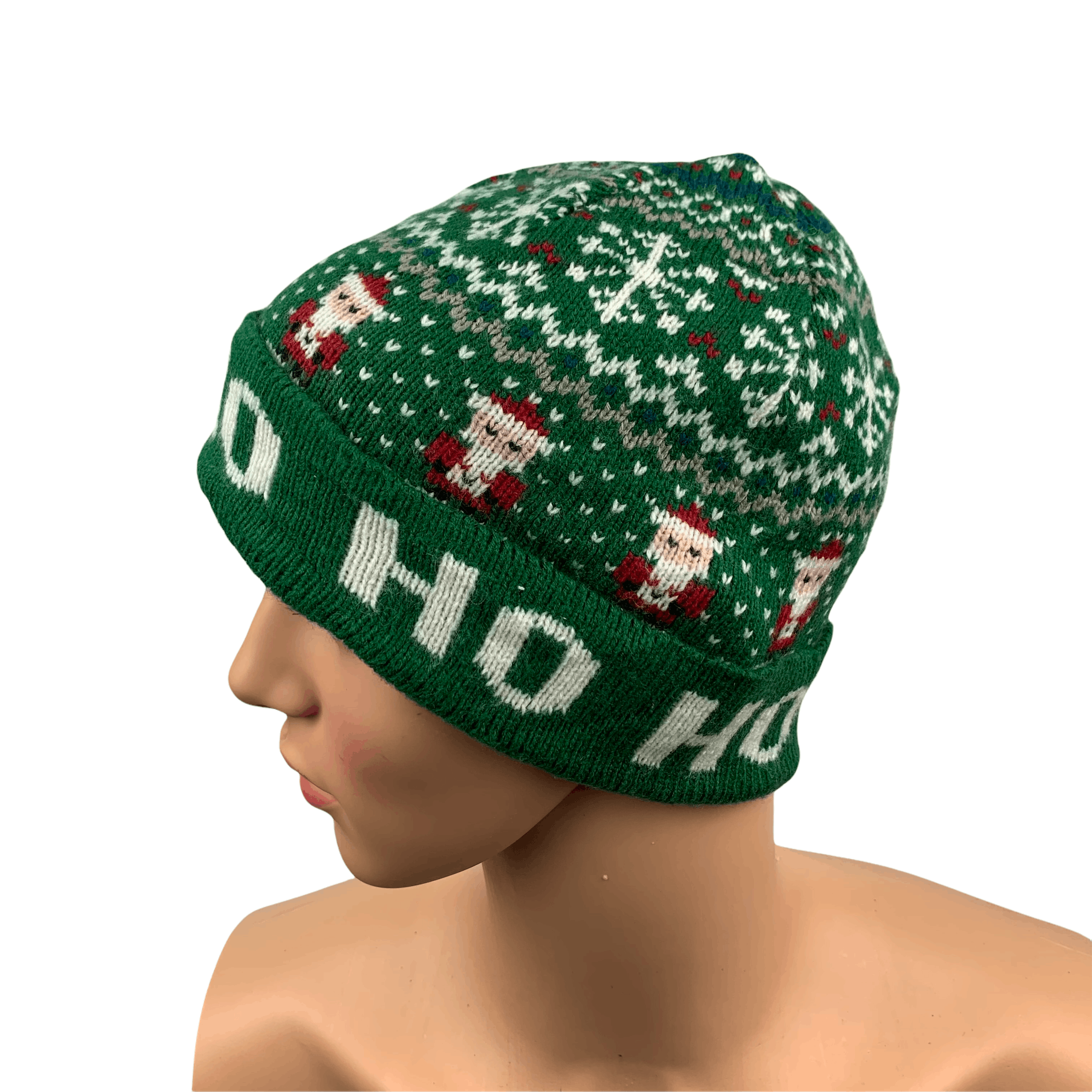 Captain Santors Ho Ho Merry Christmas Captain Santa Beanie /Snow Hat #116-E Size ONE SIZE - 1 Thumbnail