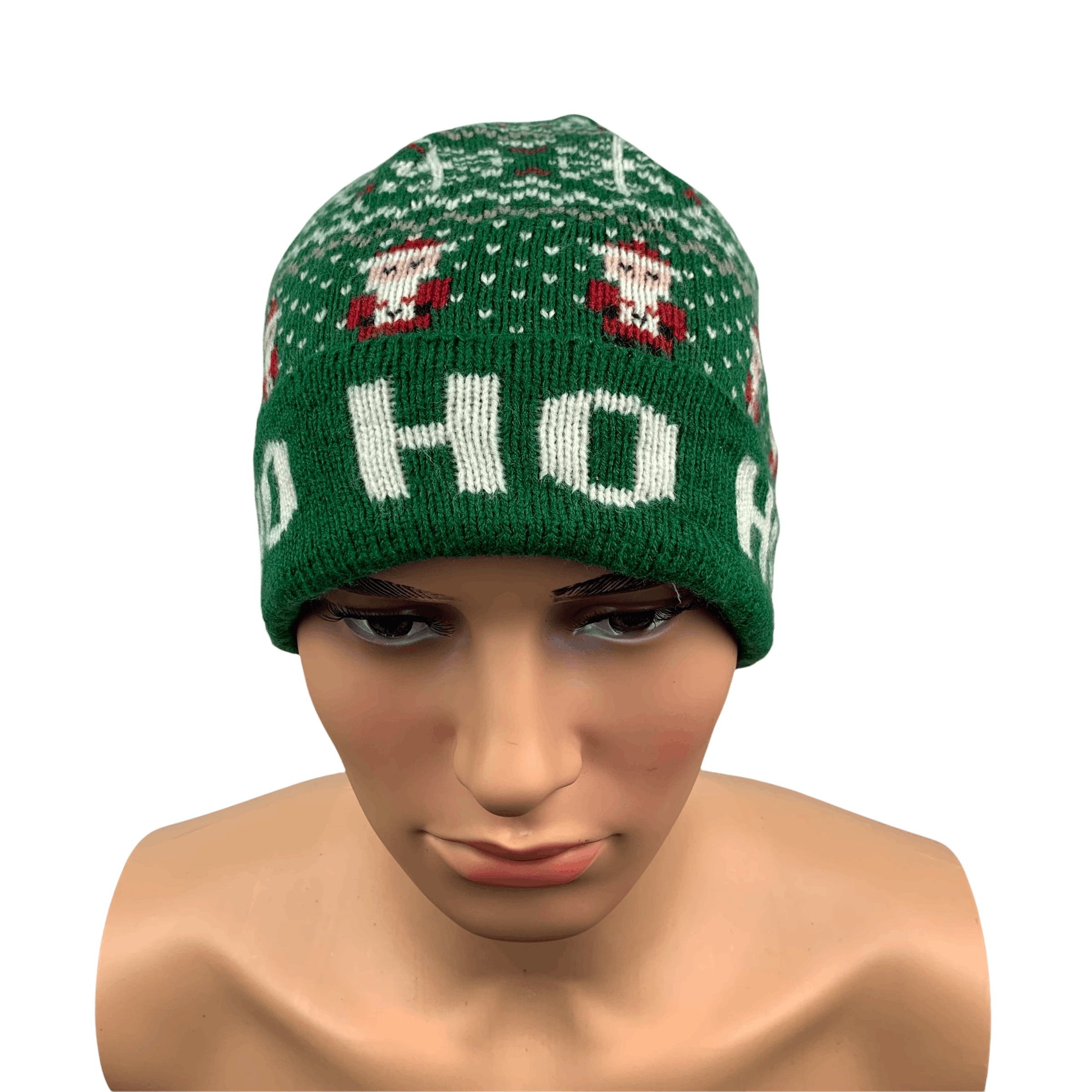 Captain Santors Ho Ho Merry Christmas Captain Santa Beanie /Snow Hat #116-E Size ONE SIZE - 3 Thumbnail