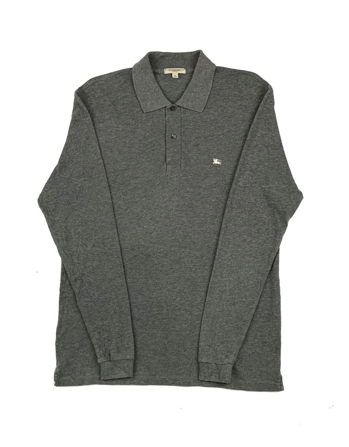BURBERRY london brit nova check long sleeve polo shirt