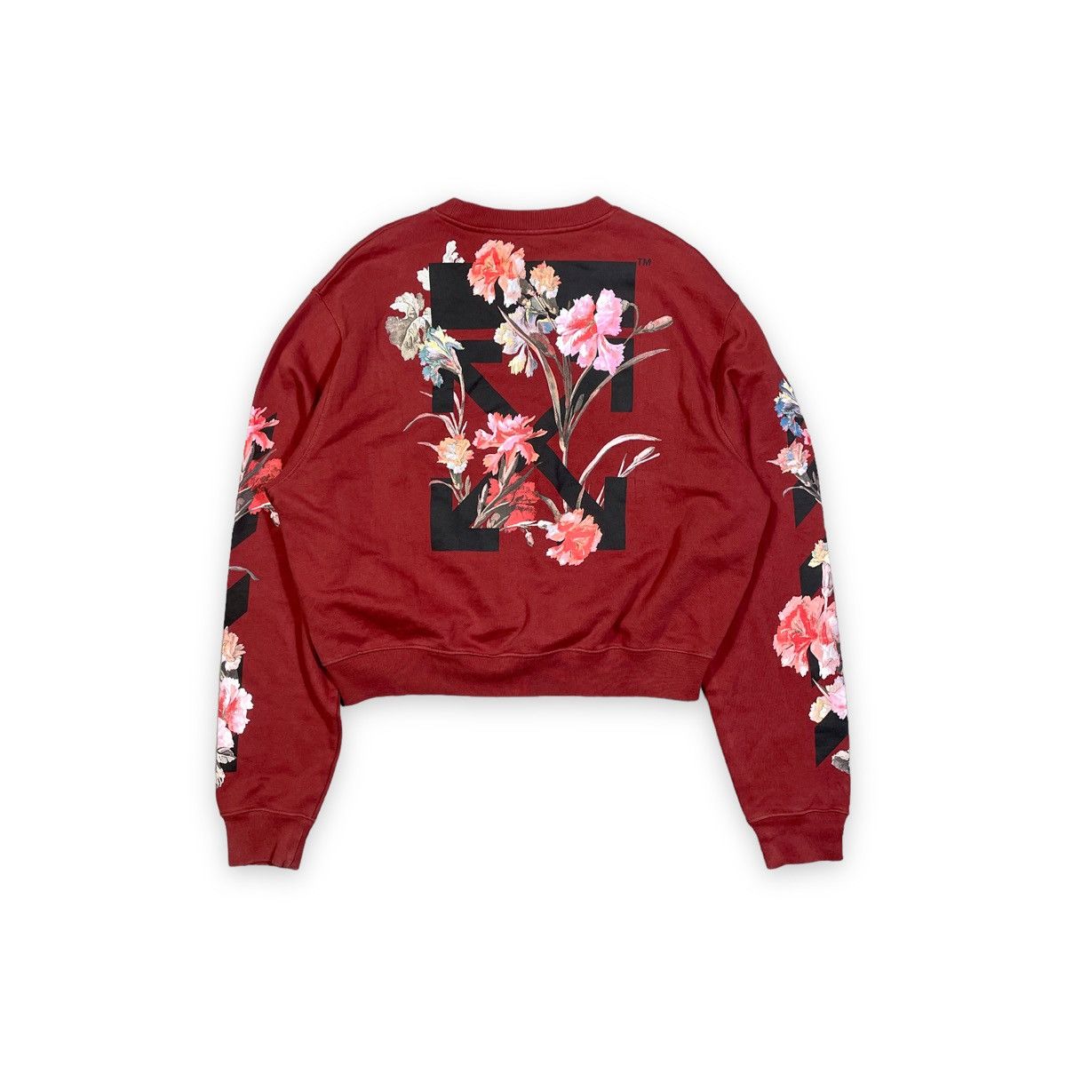 Off white floral sweatshirt best sale