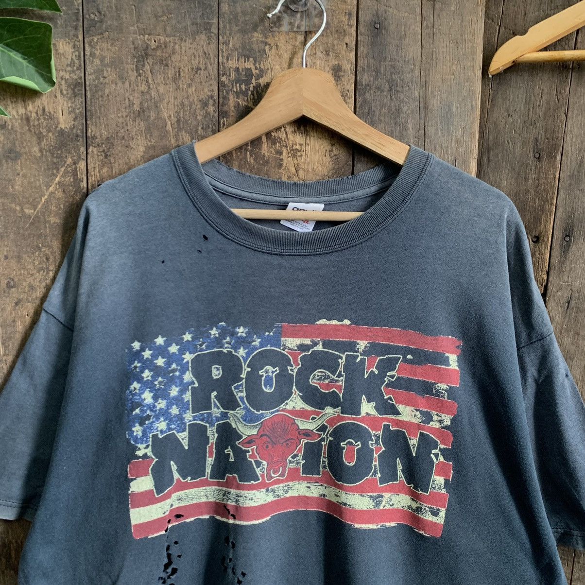 Vintage Distressed The Rock Nation Tshirt