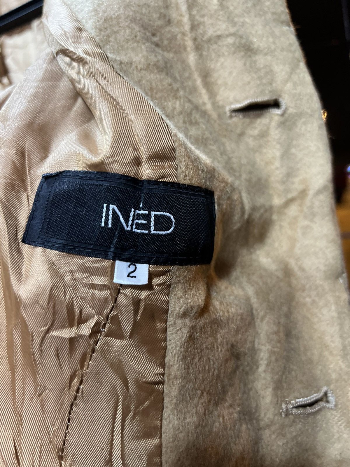 Yohji Yamamoto STEALS 🔥 Ined Yohji Yamamoto Button Up Long Wool Coat Size XS / US 0-2 / IT 36-38 - 3 Thumbnail