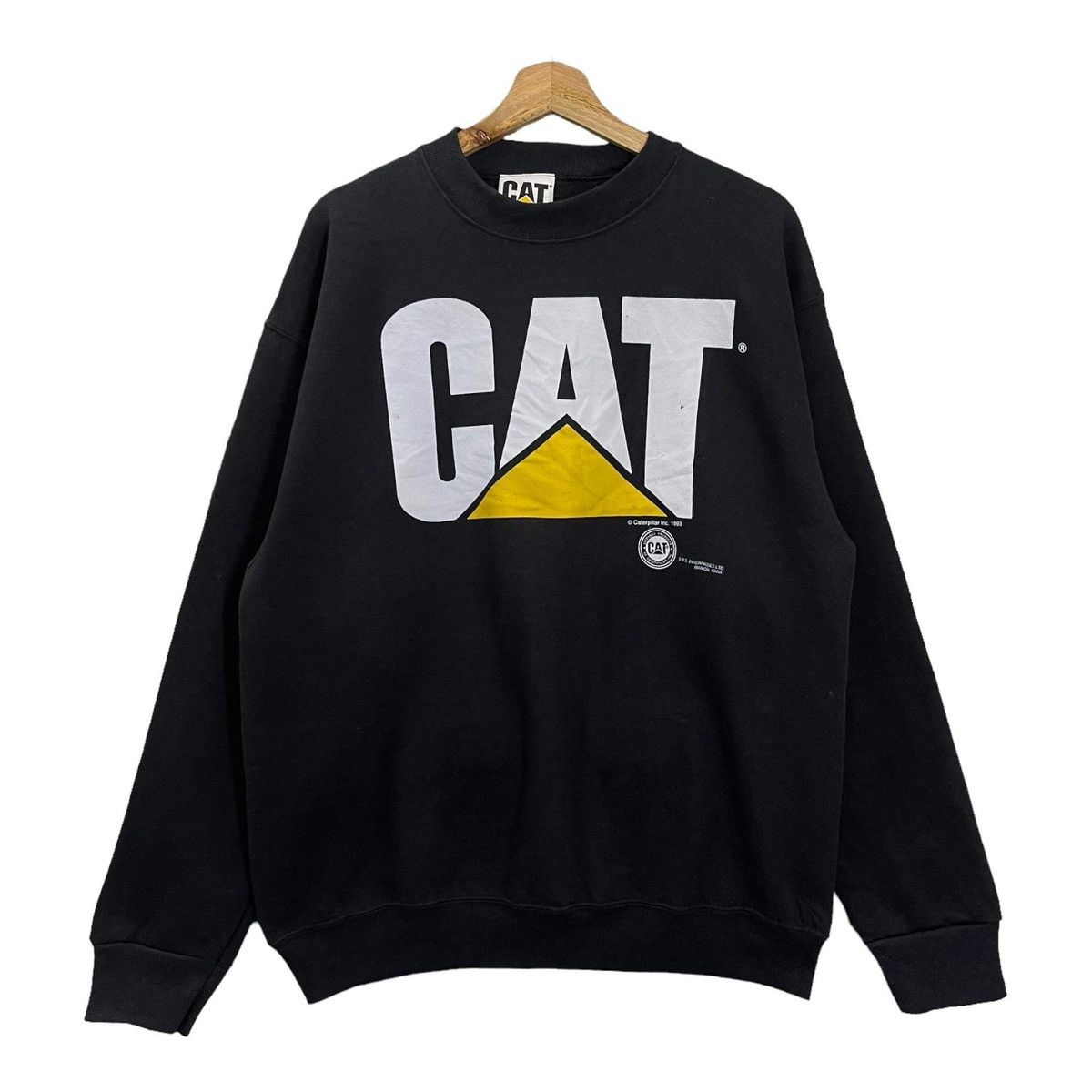 Caterpillar Vintage 90s Caterpillar Big Logo Crewneck Sweatshirt Size L Size US L / EU 52-54 / 3 - 1 Thumbnail