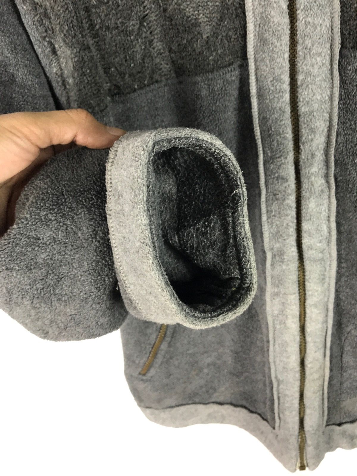 Japanese Brand JEAN JAURES ARGYLE HERRINGBONE KNIT HOODIE Size US L / EU 52-54 / 3 - 15 Thumbnail