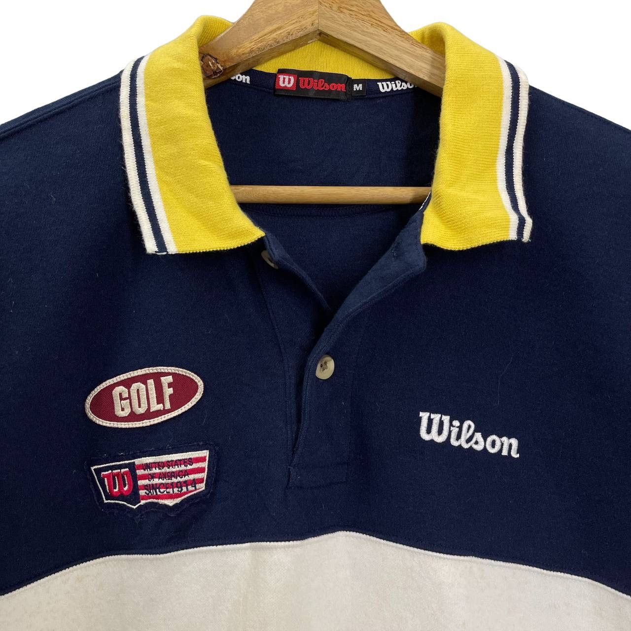 Vintage Vintage 90s Wilson Collar Sweatshirt Size M Size US M / EU 48-50 / 2 - 4 Thumbnail