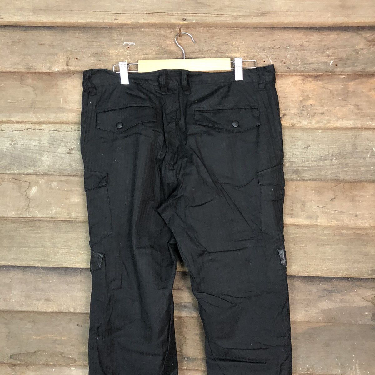 Japanese Brand DL Lasu Homme Black Multipocket Tactical Cargo Pants #1887 Size US 32 / EU 48 - 11 Thumbnail