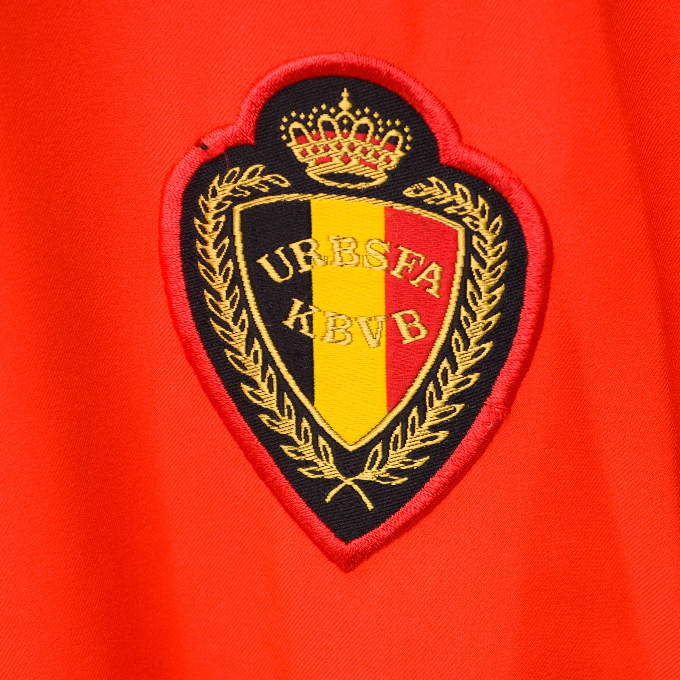 Nike × Vintage Belgium Mens L Football Home Jersey 2002 2004 Top #9 De Jong Size US L / EU 52-54 / 3 - 3 Thumbnail
