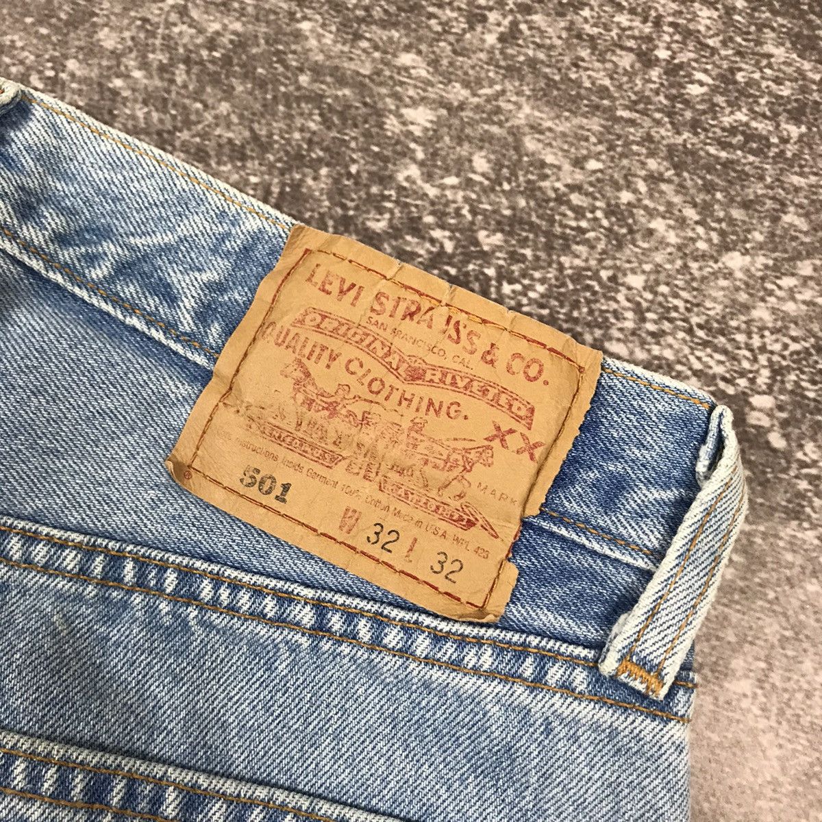 Levi's Vintage 90’s Levis 501 Made in USA Denim Jeans Size US 32 / EU 48 - 17 Thumbnail