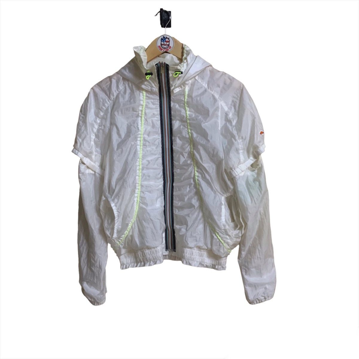 Vintage Ellesse Windbreaker Hooded Detachable Sleeve