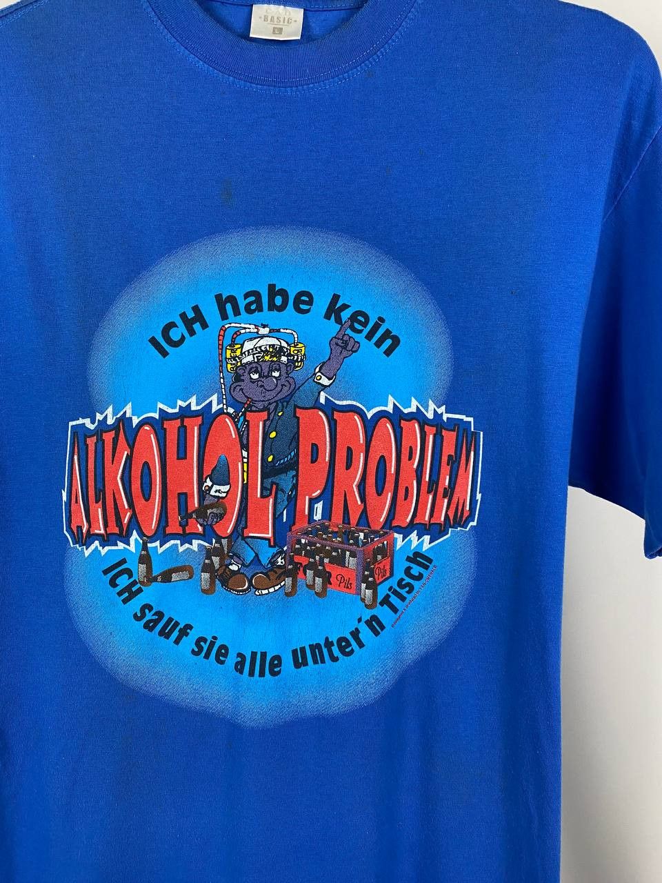 Band Tees × Other Alkohol problem humor band tee blue big logo Tshirts size L Size US L / EU 52-54 / 3 - 3 Thumbnail