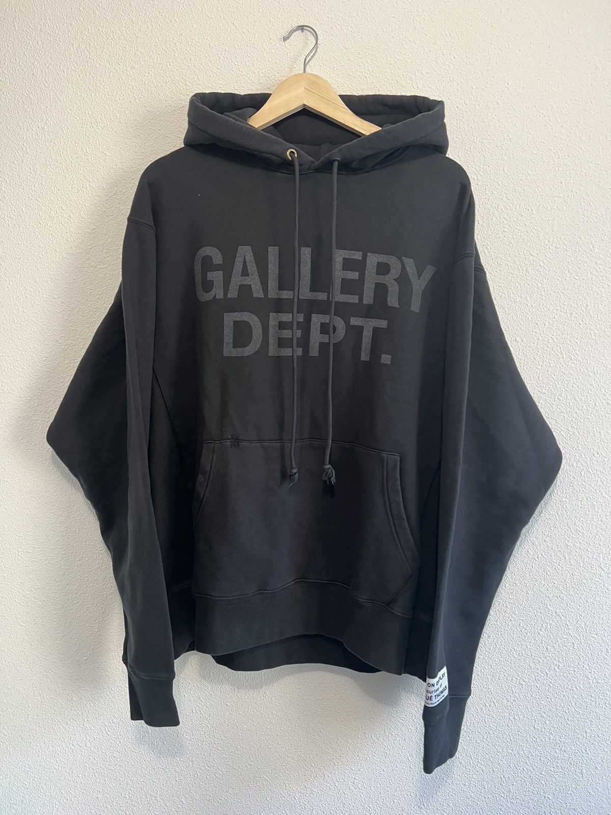 Gallery Dept. Gallery Dept. Logo Hoodie Black Navy Center | Grailed