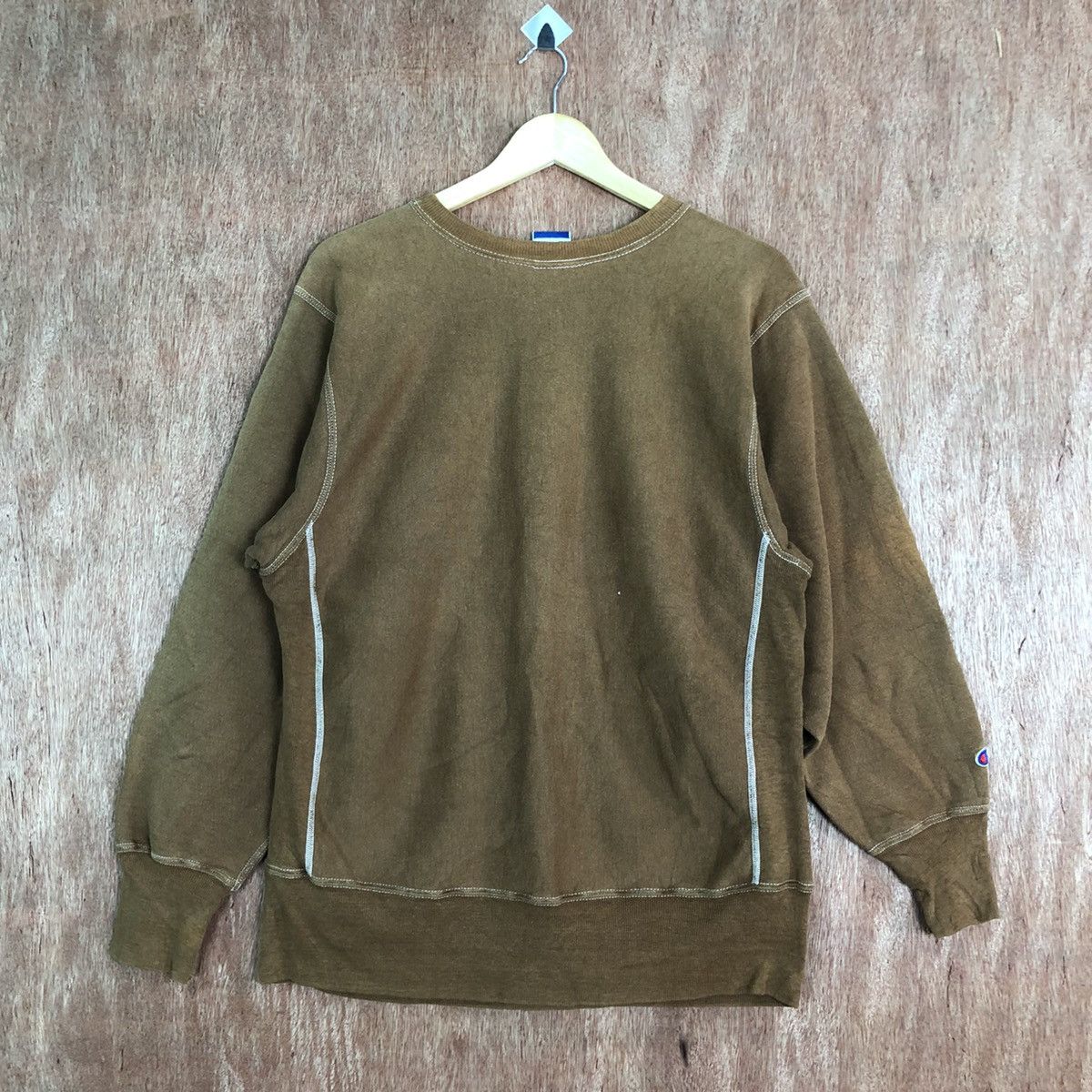 Champion × Vintage Champion Brown vintage Faded Sweatshirt #6011 Size US L / EU 52-54 / 3 - 1 Thumbnail