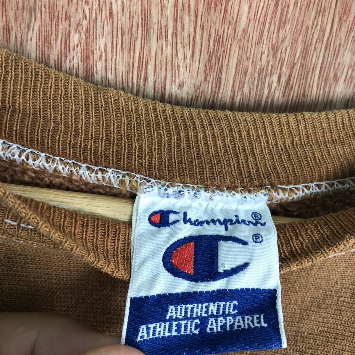 Champion × Vintage Champion Brown vintage Faded Sweatshirt #6011 Size US L / EU 52-54 / 3 - 10 Thumbnail