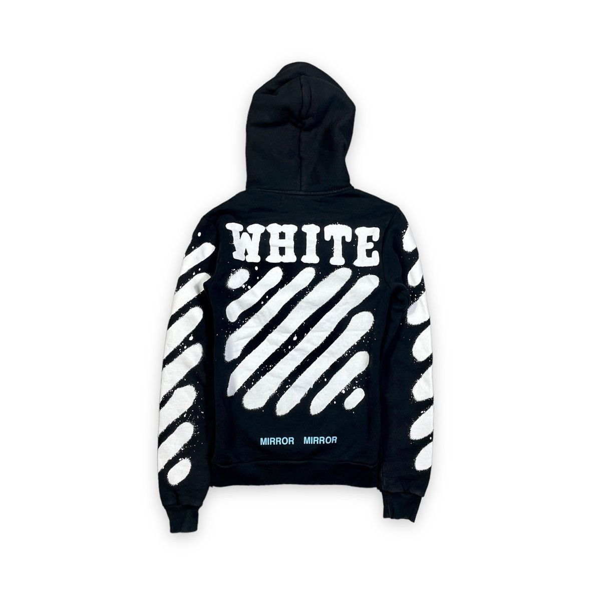 Off white mirror outlet mirror hoodie fake