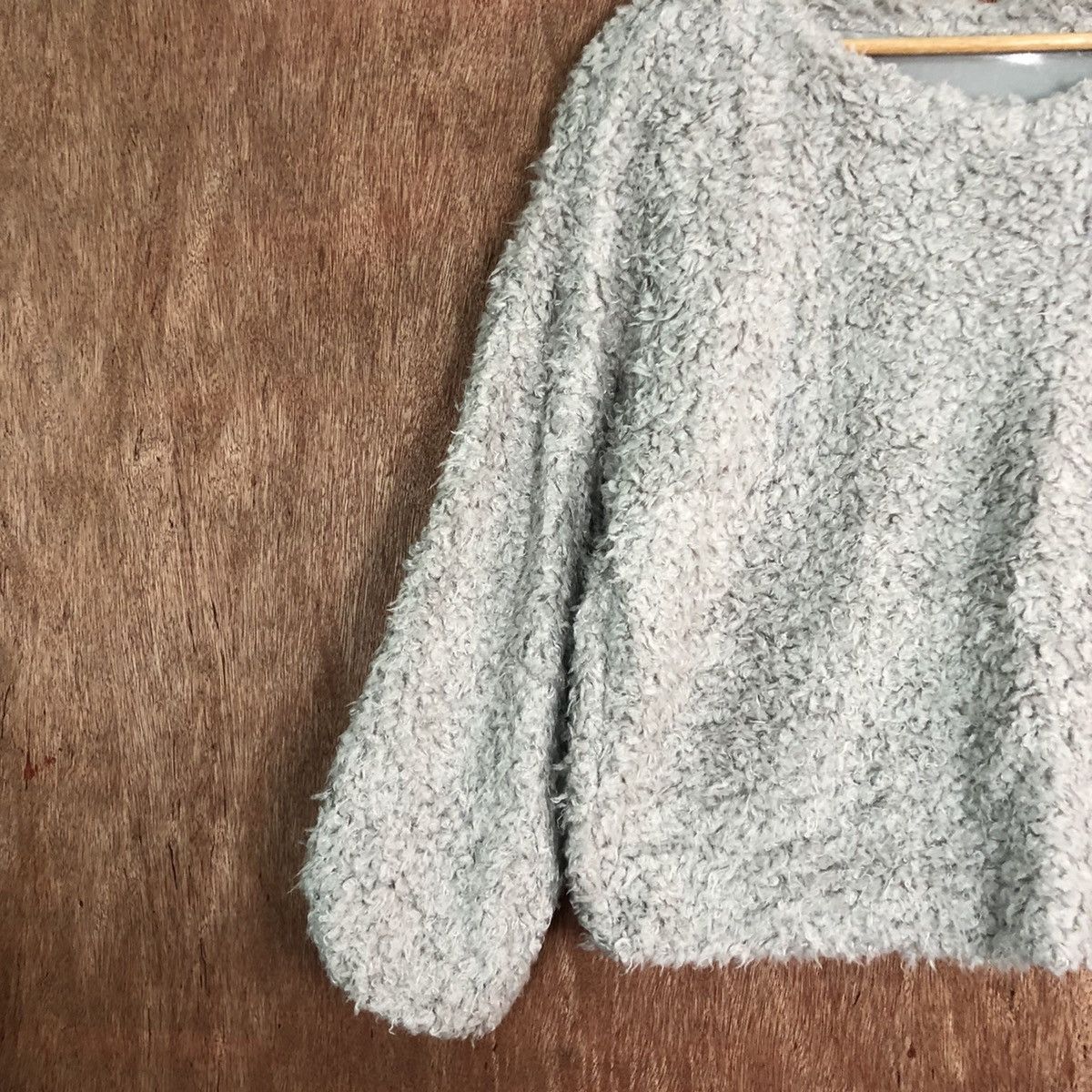 Vintage Japan Brand Grey Mohair shag shaggy Knitwear #c360 Size M / US 6-8 / IT 42-44 - 7 Thumbnail