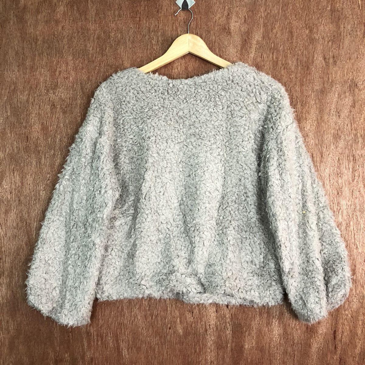 Vintage Japan Brand Grey Mohair shag shaggy Knitwear #c360 Size M / US 6-8 / IT 42-44 - 8 Thumbnail