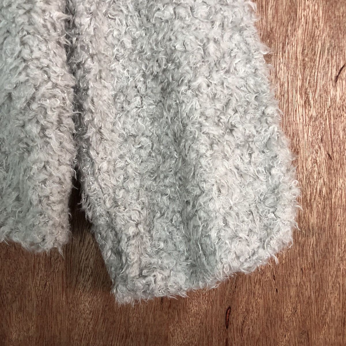 Vintage Japan Brand Grey Mohair shag shaggy Knitwear #c360 Size M / US 6-8 / IT 42-44 - 4 Thumbnail